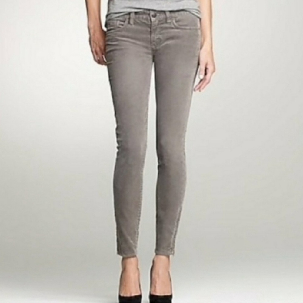 Ann Taylor LOFT Women Curvy Skinny Corduroy Jeans Grey Size 28/6